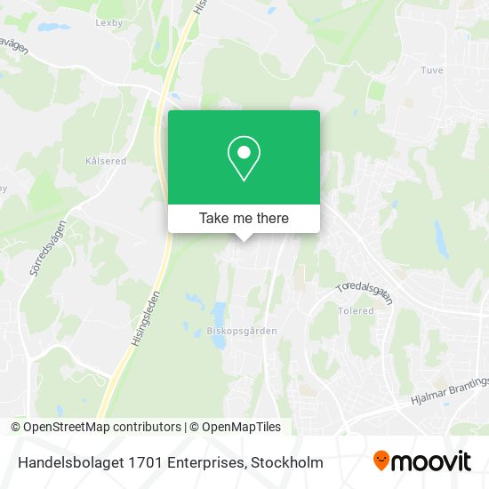 Handelsbolaget 1701 Enterprises map