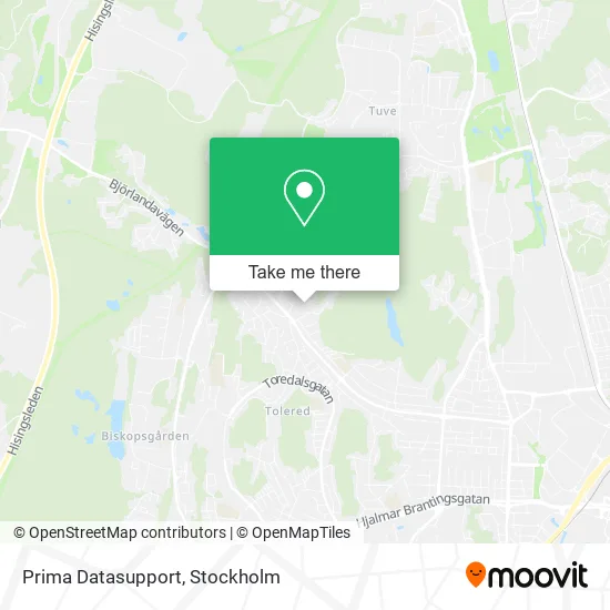 Prima Datasupport map