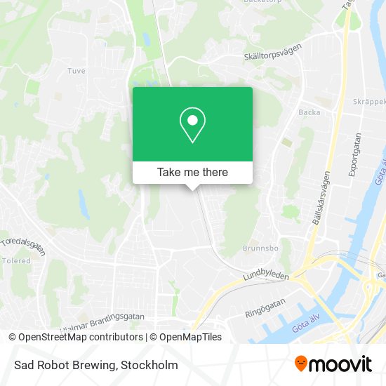 Sad Robot Brewing map