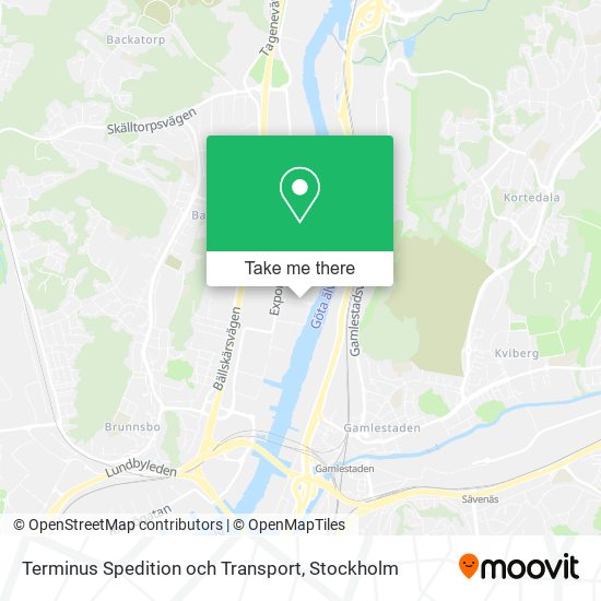 Terminus Spedition och Transport map