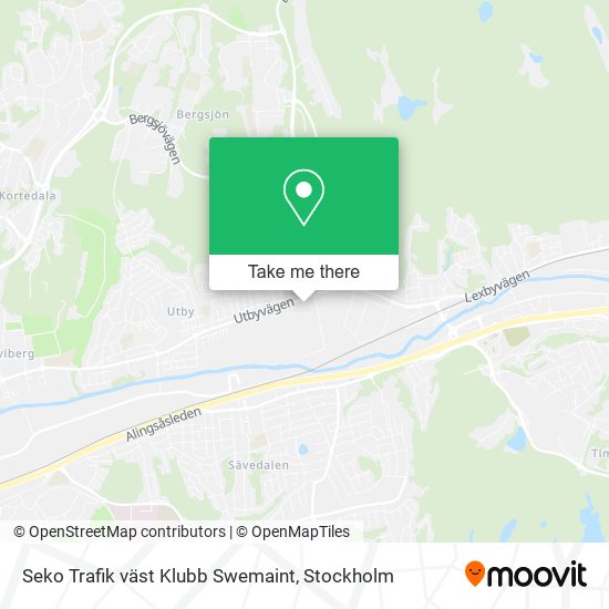 Seko Trafik väst Klubb Swemaint map