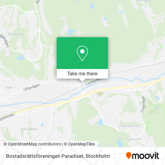 Bostadsrättsföreningen Paradiset map