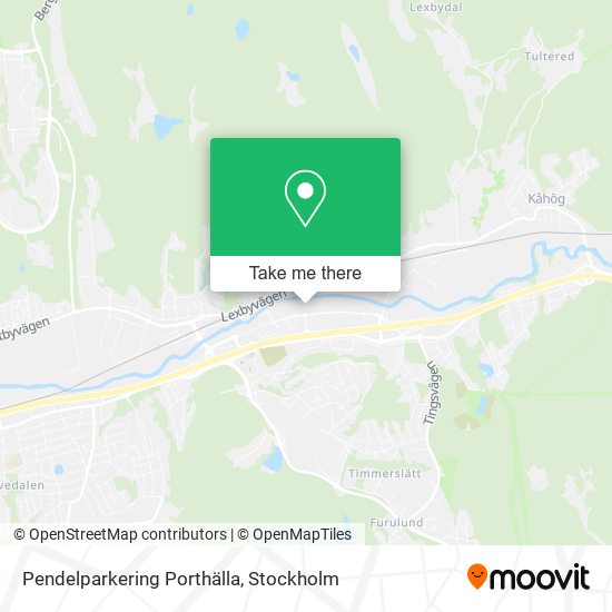 Pendelparkering Porthälla map