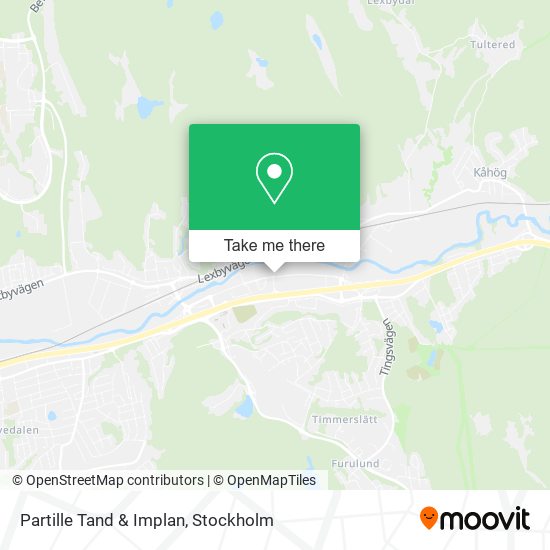 Partille Tand & Implan map