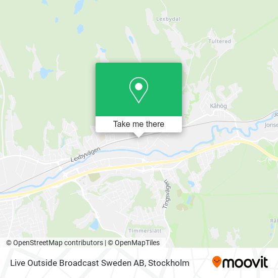 Live Outside Broadcast Sweden AB map