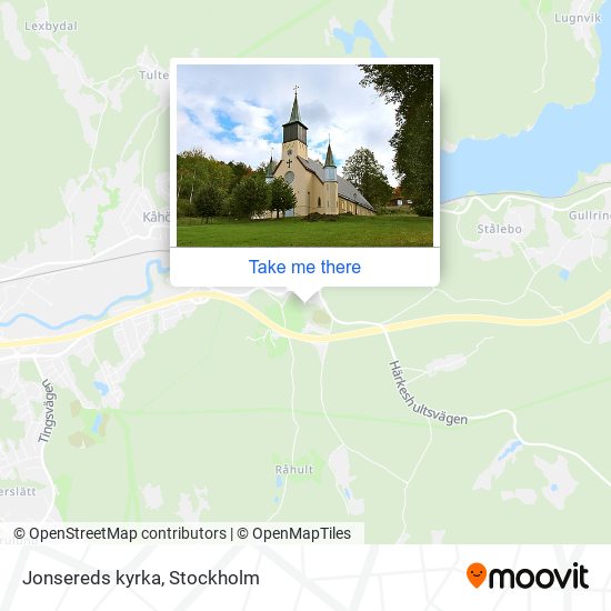 Jonsereds kyrka map