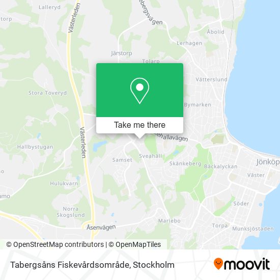 Tabergsåns Fiskevårdsområde map