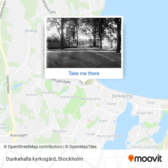 Dunkehalla kyrkogård map