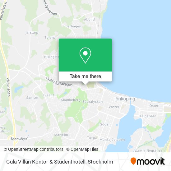 Gula Villan Kontor & Studenthotell map