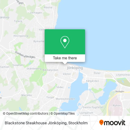 Blackstone Steakhouse Jönköping map