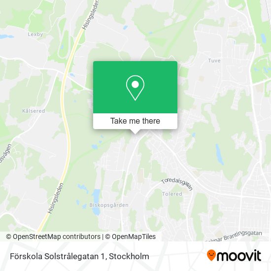 Förskola Solstrålegatan 1 map