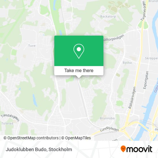 Judoklubben Budo map