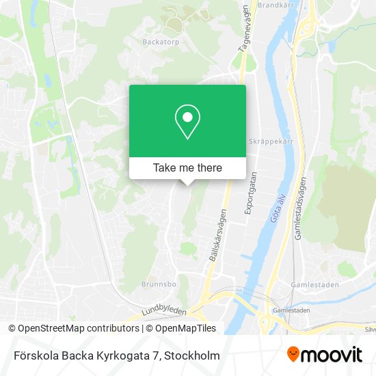 Förskola Backa Kyrkogata 7 map