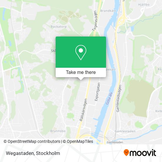 Wegastaden map