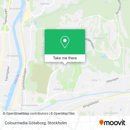 Colourmedia Göteborg map