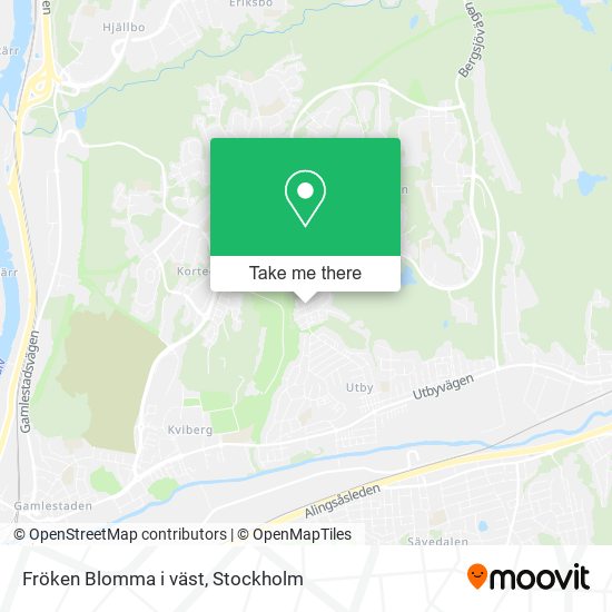 Fröken Blomma i väst map