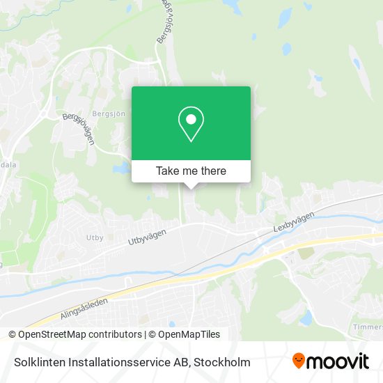 Solklinten Installationsservice AB map