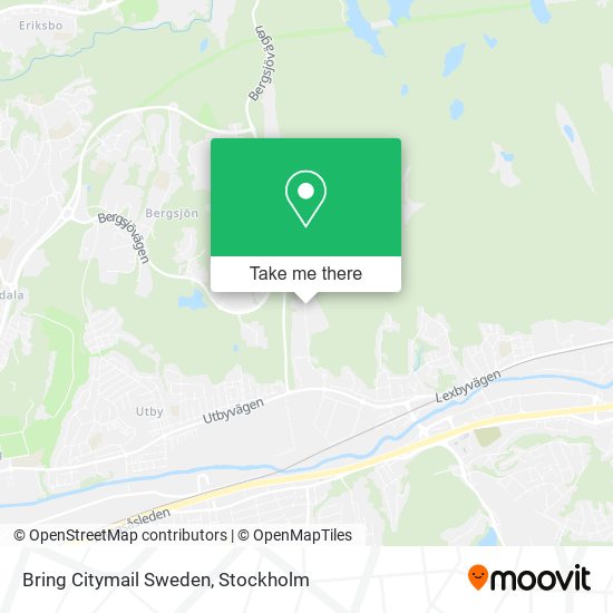 Bring Citymail Sweden map