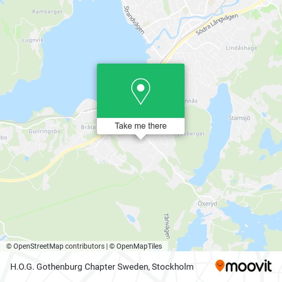 H.O.G. Gothenburg Chapter Sweden map