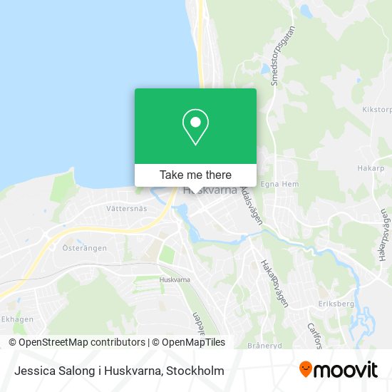 Jessica Salong i Huskvarna map