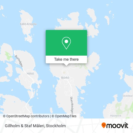 Gillholm & Staf Måleri map