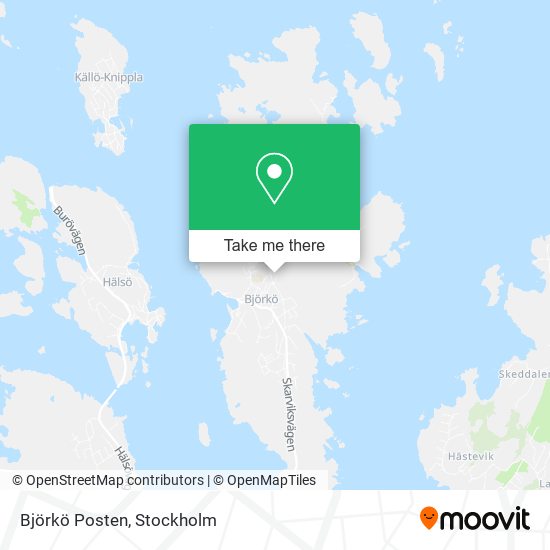 Björkö Posten map