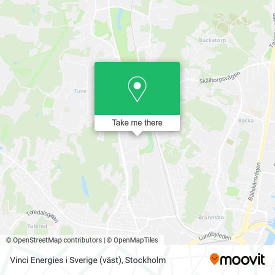 Vinci Energies i Sverige (väst) map