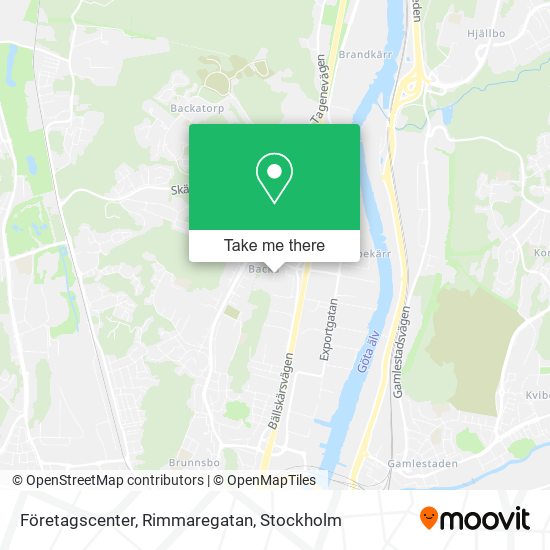 Företagscenter, Rimmaregatan map