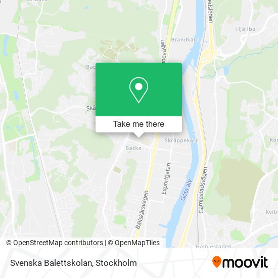 Svenska Balettskolan map