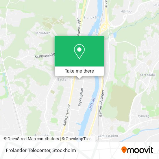 Frölander Telecenter map