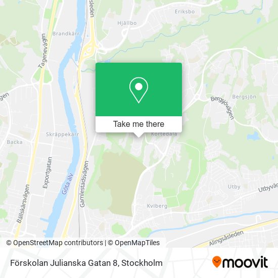 Förskolan Julianska Gatan 8 map