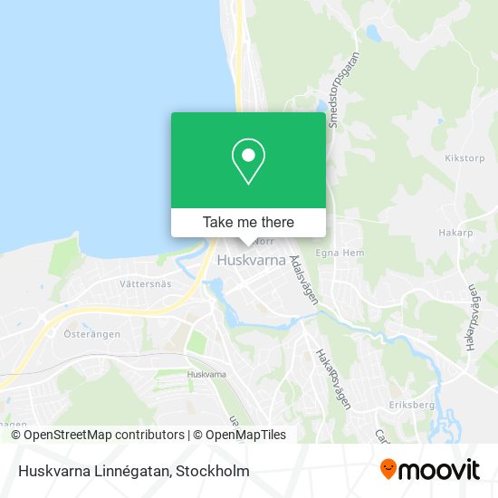 Huskvarna Linnégatan map