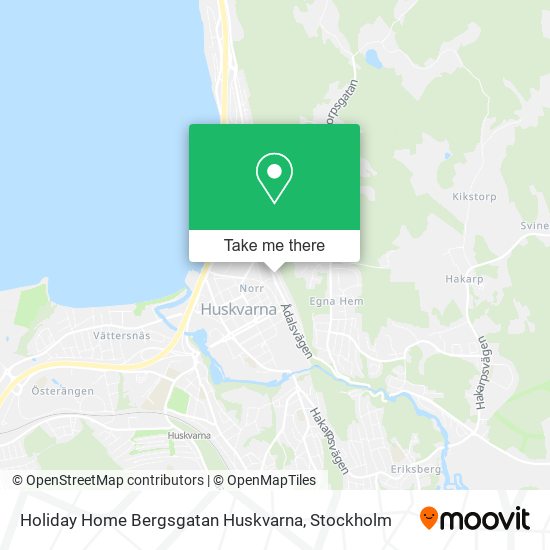 Holiday Home Bergsgatan Huskvarna map