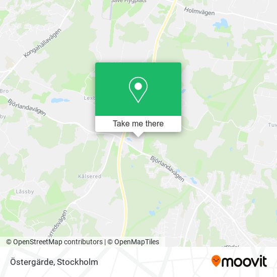 Östergärde map