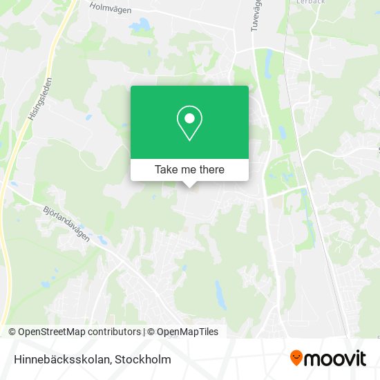 Hinnebäcksskolan map