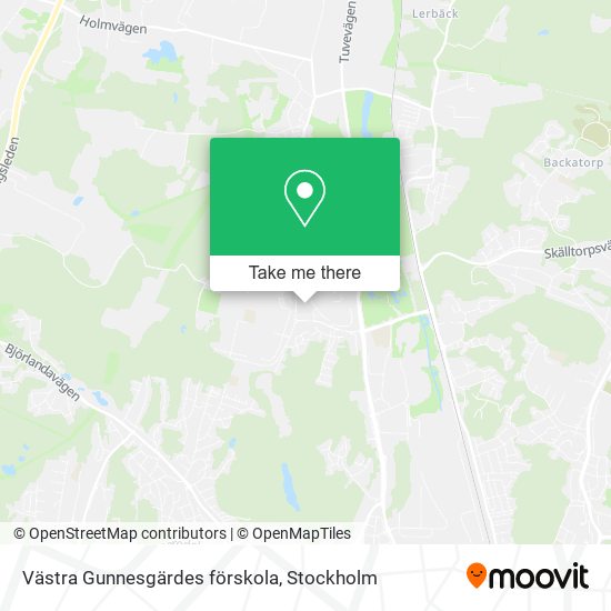 Västra Gunnesgärdes förskola map