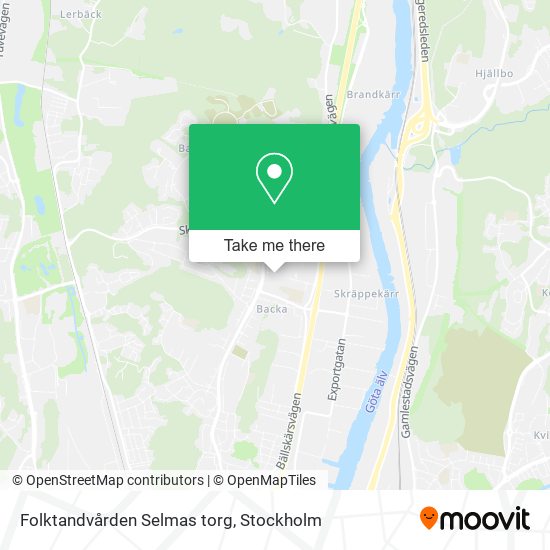 Folktandvården Selmas torg map