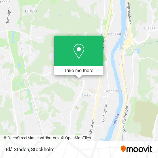 Blå Staden map