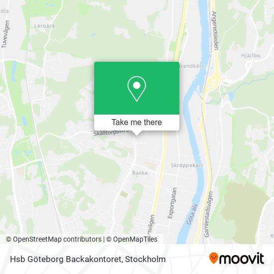 Hsb Göteborg Backakontoret map