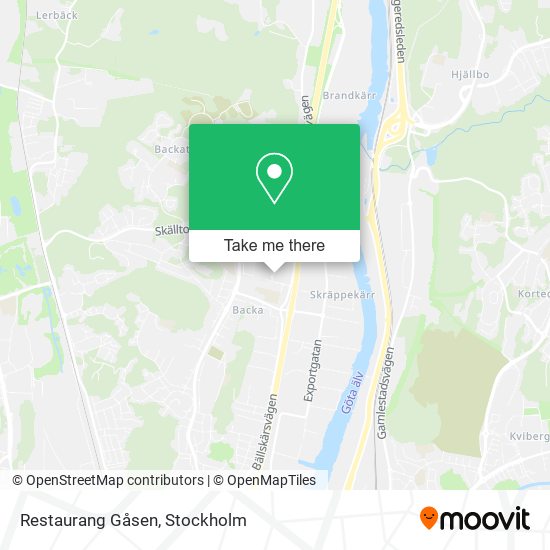 Restaurang Gåsen map