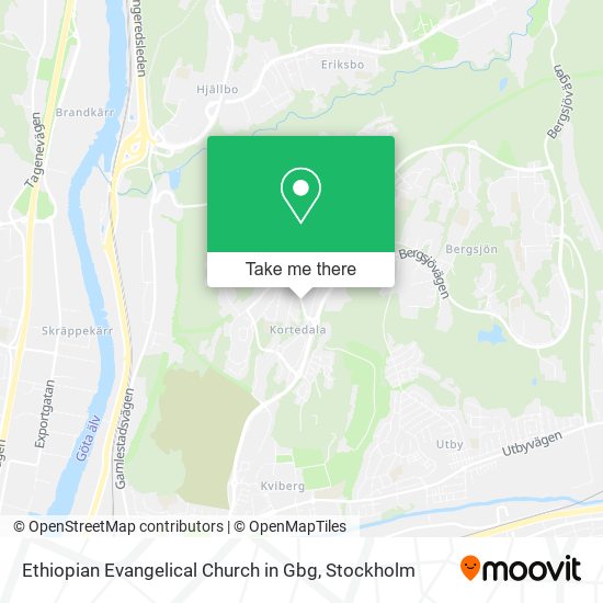 Ethiopian Evangelical Church in Gbg map