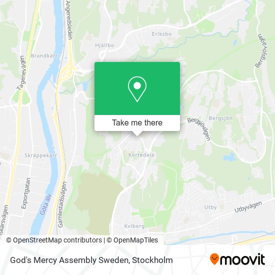 God's Mercy Assembly Sweden map