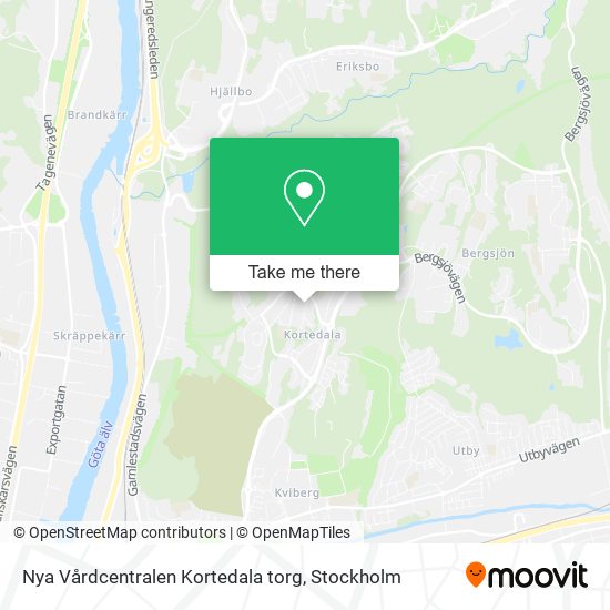 Nya Vårdcentralen Kortedala torg map
