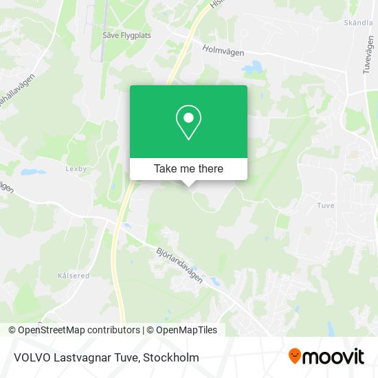 VOLVO Lastvagnar Tuve map