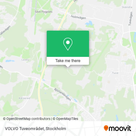 VOLVO Tuveområdet map