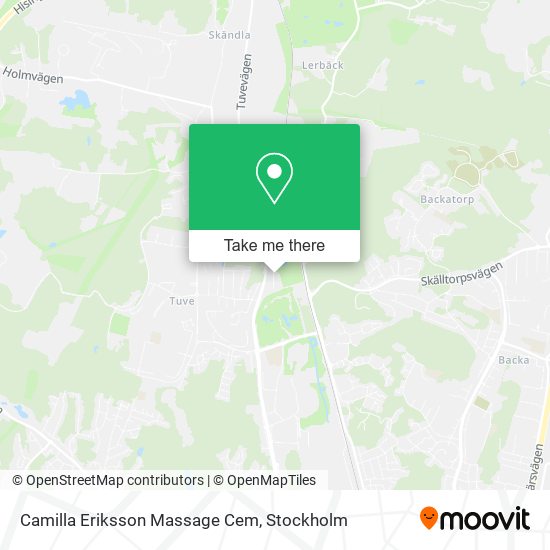 Camilla Eriksson Massage Cem map