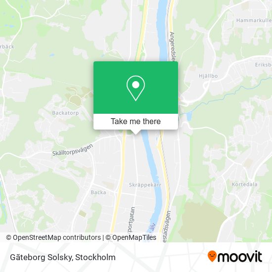 Gãteborg Solsky map
