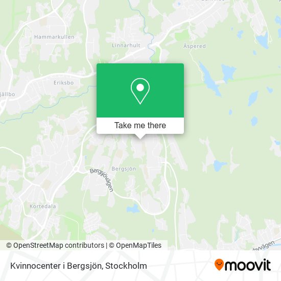 Kvinnocenter i Bergsjön map