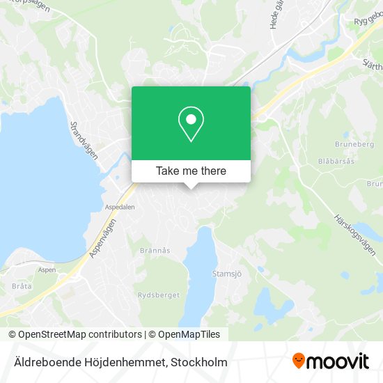 Äldreboende Höjdenhemmet map