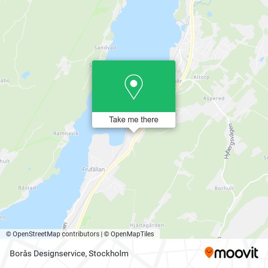 Borås Designservice map